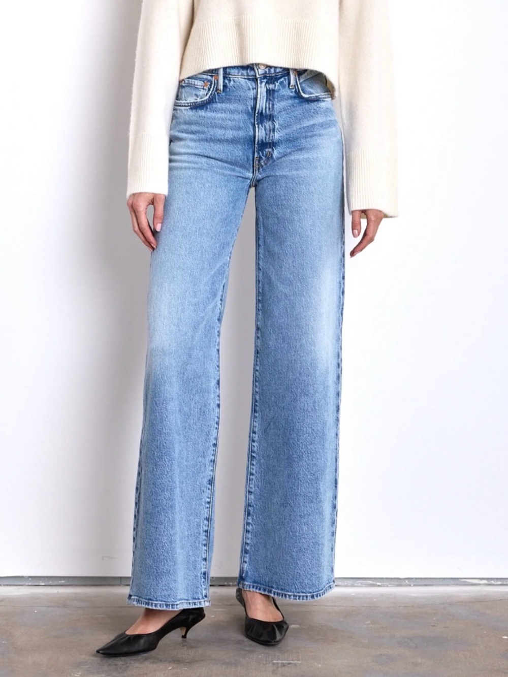 Betro Simone Alexa Light Blue Wide-Leg Jeans sz 28
